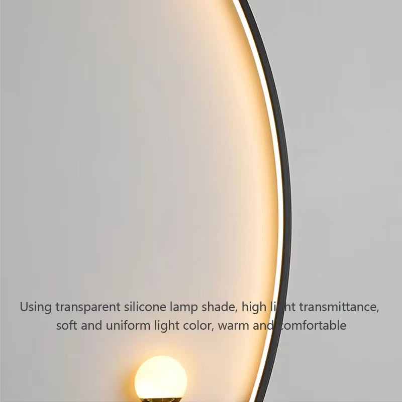 Modern LED Wall Lamp Minimalist Black Gold Decorative Wall Sconce for Bedroom Bedside Study Home Indoor Lighting Lusters Lights